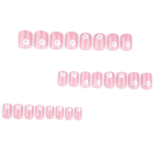 12 Sizes-24 Pcs Press On Nails JP3958