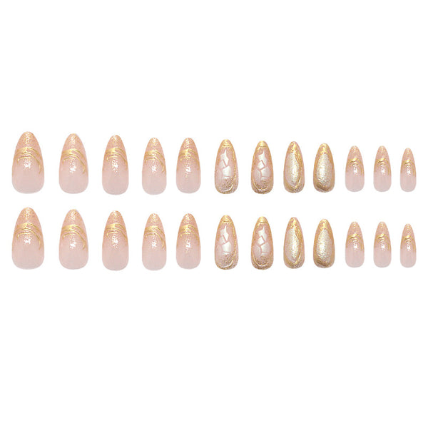 12 Sizes-24 Pcs Press On Nails W1905