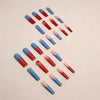 12 Sizes-24 Pcs Press On Nails G011