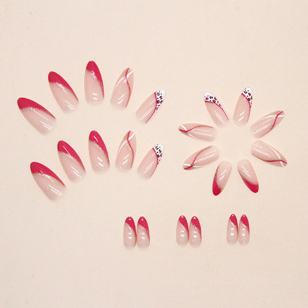 12 Sizes-24 Pcs Press On Nails W416