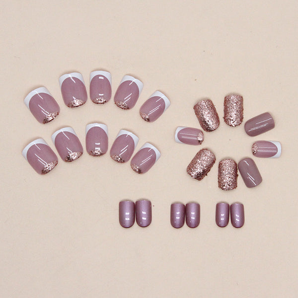 12 Sizes-24 Pcs Press On Nails W706