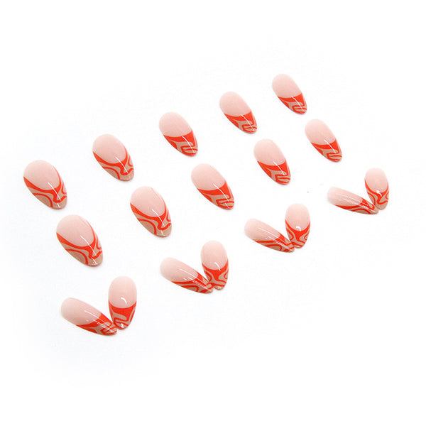 12 Sizes-24 Pcs Press On Nails W213