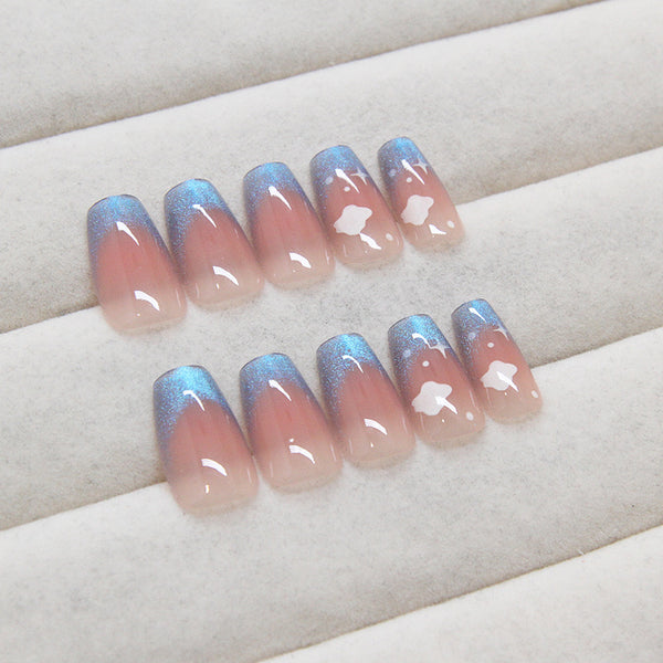 12 Sizes-24 Pcs Press On Nails MY089