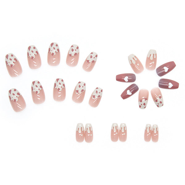 12 Sizes-24 Pcs Press On Nails Z382