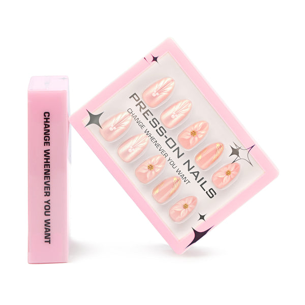 Glamhalo Premiere 30pcs Press On Nails – Eco-Friendly Perfect Fit - GD69