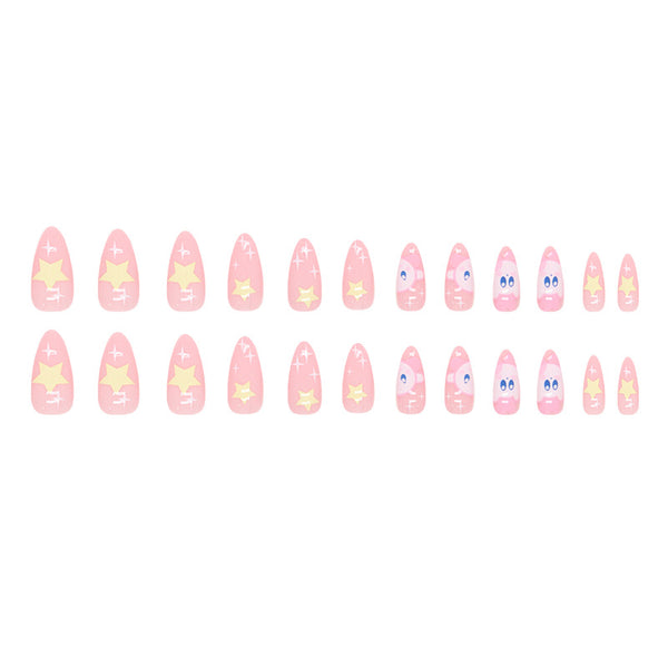 12 Sizes-24 Pcs Press On Nails W837