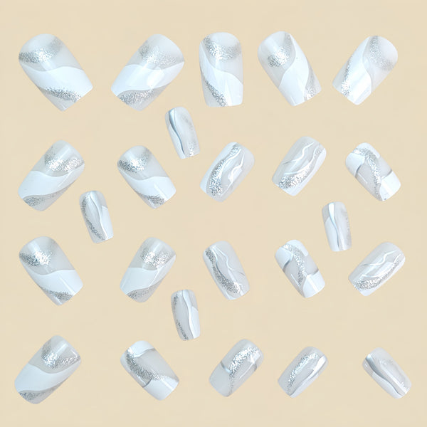 12 Sizes-24 Pcs Press On Nails Y996