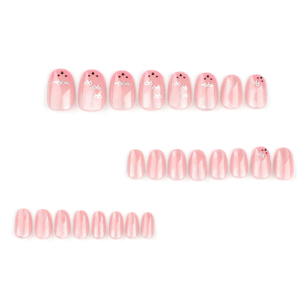 12 Sizes-24 Pcs Press On Nails JP3307
