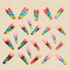 12 Sizes-24 Pcs Press On Nails Y896