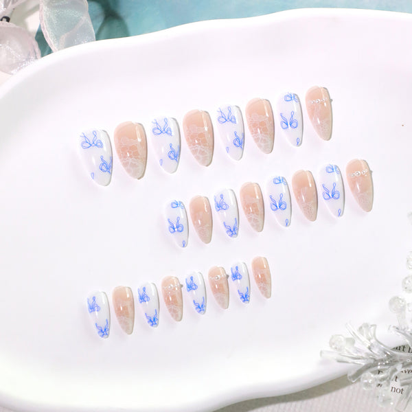 12 Sizes-24 Pcs Press On Nails JL0672