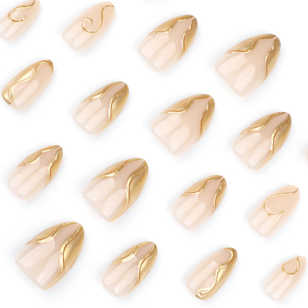12 Sizes-24 Pcs Press On Nails JP3721