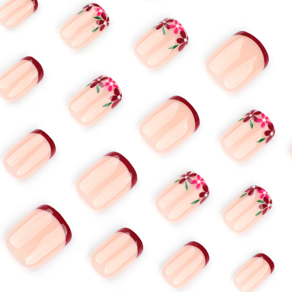 12 Sizes-24 Pcs Press On Nails JP3715