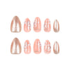 12 Sizes-24 Pcs Press On Nails JP3261
