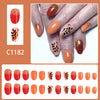 12 Sizes-24 Pcs Press On Nails C1182