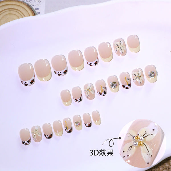 12 Sizes-24 Pcs Press On Nails JL0668