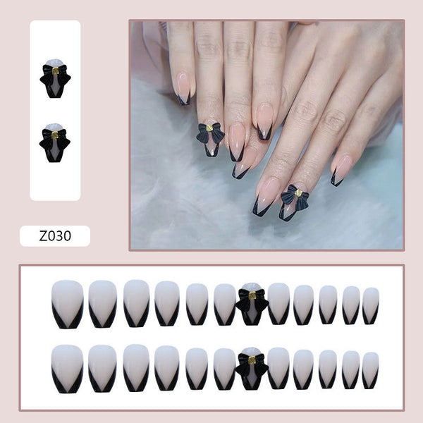 12 Sizes-24 Pcs Press On Nails Z001