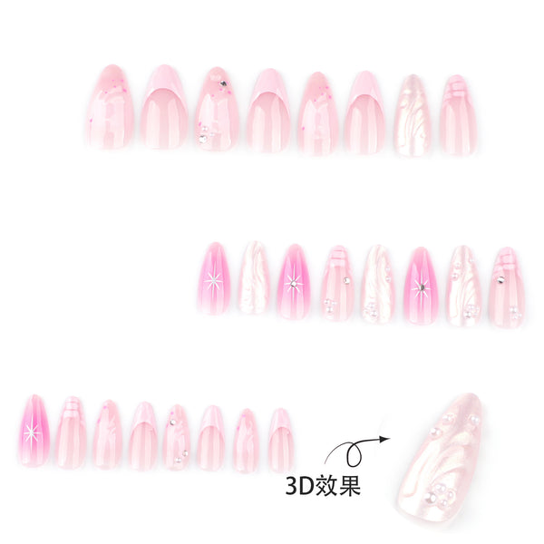 12 Sizes-24 Pcs Press On Nails JP3844