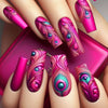 12 Sizes-24 Pcs Press On Nails BKS3140