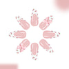 12 Sizes-24 Pcs Press On Nails C1329