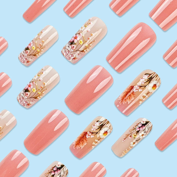 12 Sizes-24 PcsPress On Nails FD015-B7
