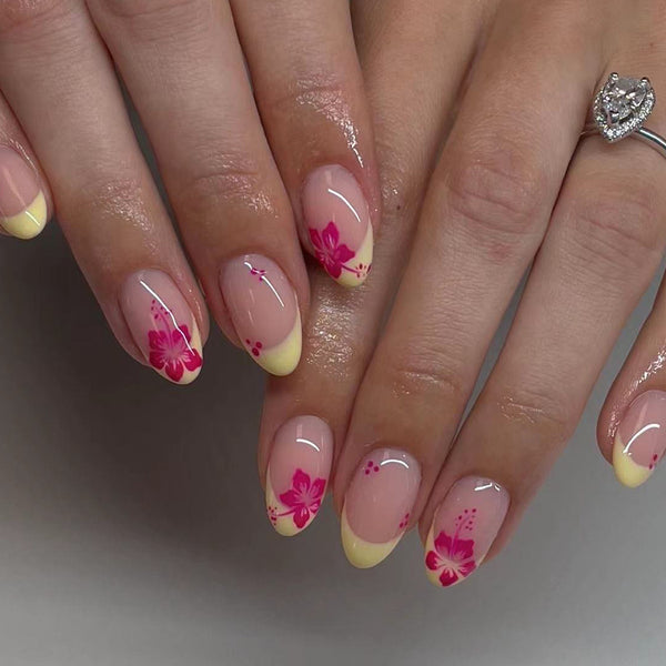 12 Sizes-24 Pcs Press On Nails C621