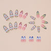 12 Sizes-24 Pcs Press On Nails W1589