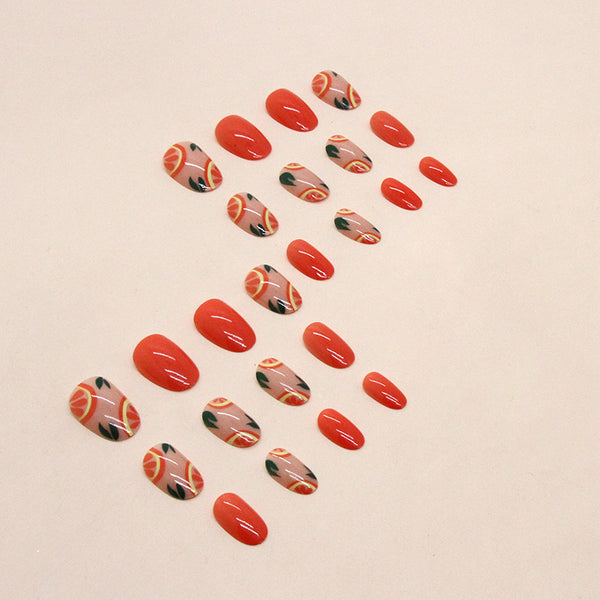 12 Sizes-24 Pcs Press On Nails W1071