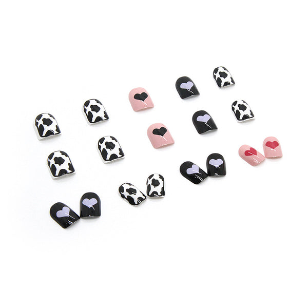 12 Sizes-24 Pcs Press On Nails R626