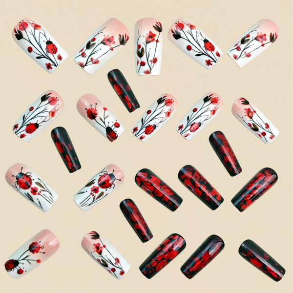 12 Sizes-24 Pcs Press On Nails y2081-24