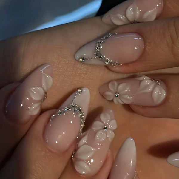 12 Sizes-24 Pcs Press On Nails DZXXXX