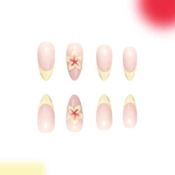 12 Sizes-24 Pcs Press On Nails C1636