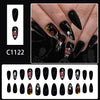12 Sizes-24 Pcs Press On Nails C1122