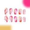 12 Sizes-24 Pcs Press On Nails C390