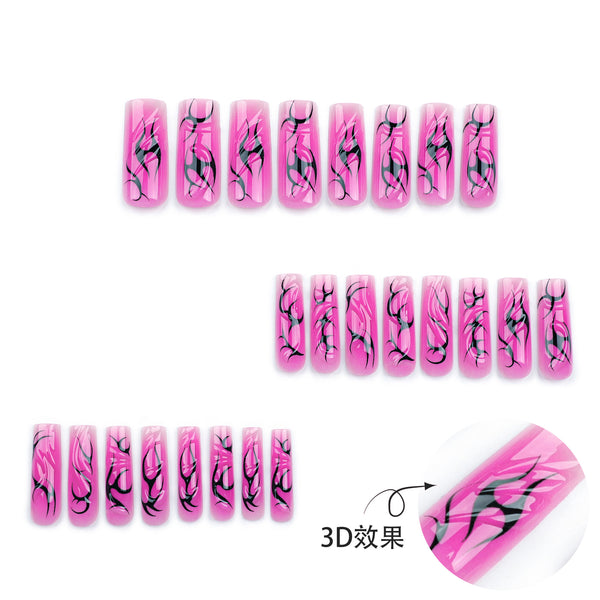 12 Sizes-24 Pcs Press On Nails JP3332