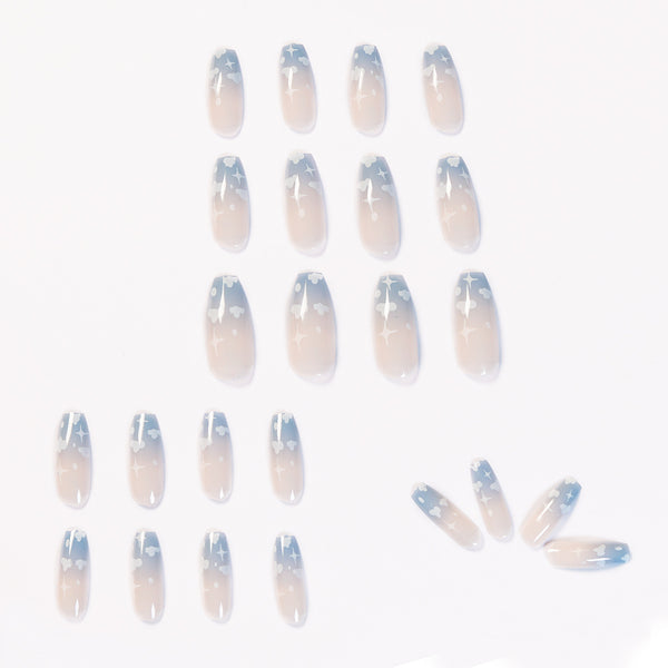 12 Sizes-24 Pcs Press On Nails JP1048