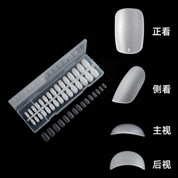 300 Pcs Press On Nails short-almond-01