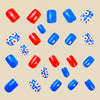 12 Sizes-24 Pcs Press On Nails Y747