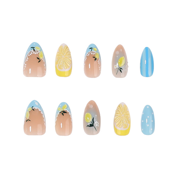 12 Sizes-24 Pcs Press On Nails JP4426