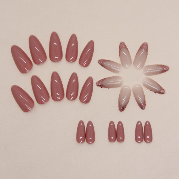 12 Sizes-24 Pcs Press On Nails W1196