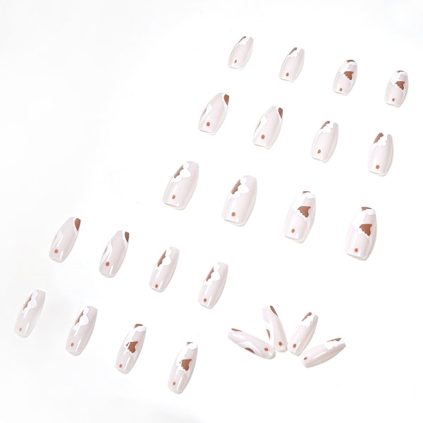 12 Sizes-24 Pcs Press On Nails JP1209