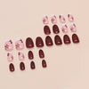 12 Sizes-24 Pcs Press On Nails W1771