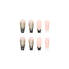 12 Sizes-24 Pcs Press On Nails W129