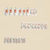 12 Sizes-24 Pcs Press On Nails Y1309
