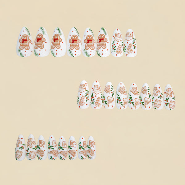 12 Sizes-24 Pcs Press On Nails Y1309