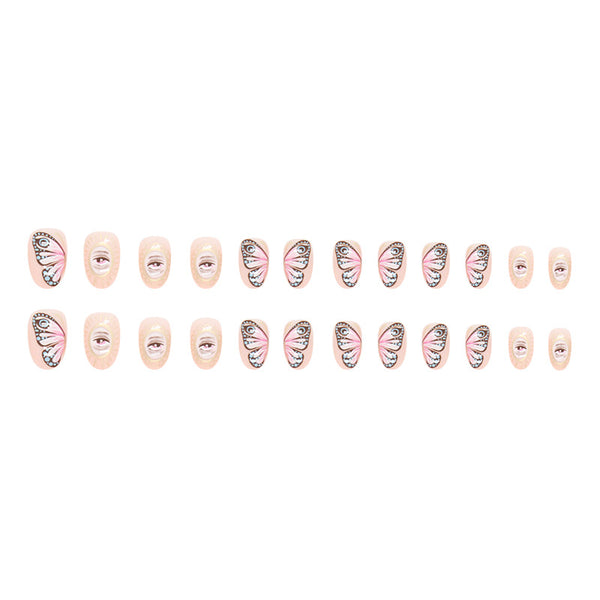 12 Sizes-24 Pcs Press On Nails W937
