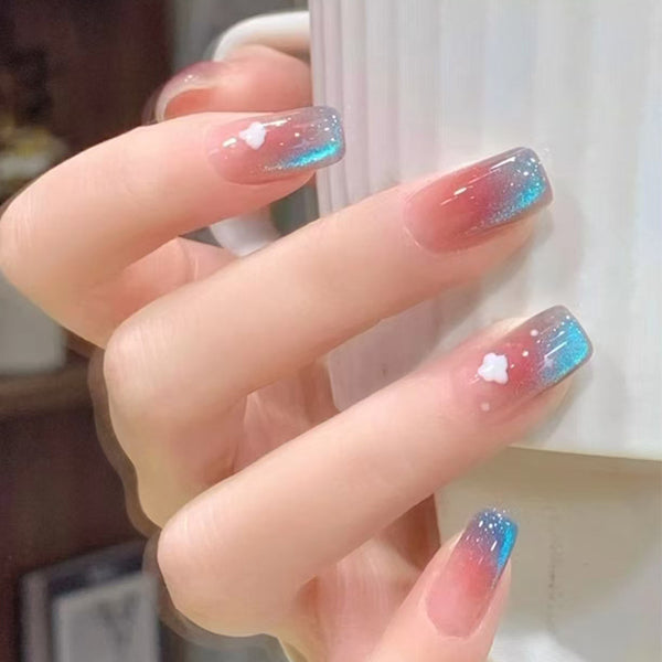 12 Sizes-24 Pcs Press On Nails MY089
