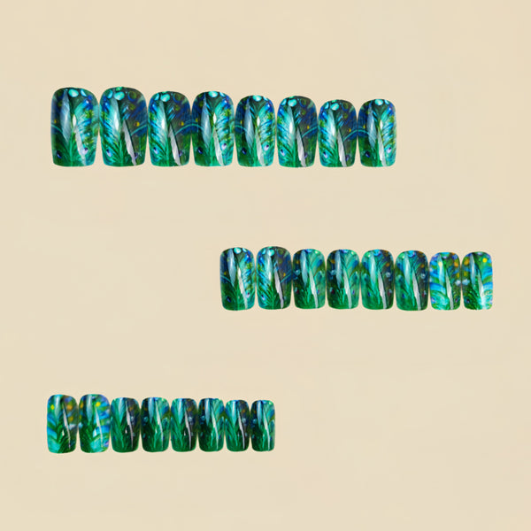 12 Sizes-24 Pcs Press On Nails Y1662