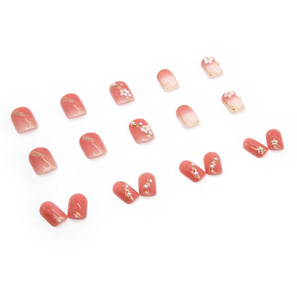 12 Sizes-24 Pcs Press On Nails Z353