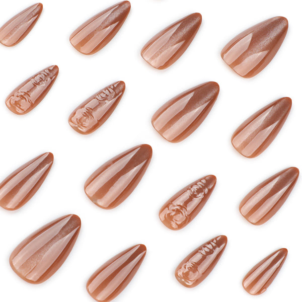12 Sizes-24 Pcs Press On Nails JP3994