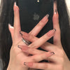 12 Sizes-24 Pcs Press On Nails JP1051
